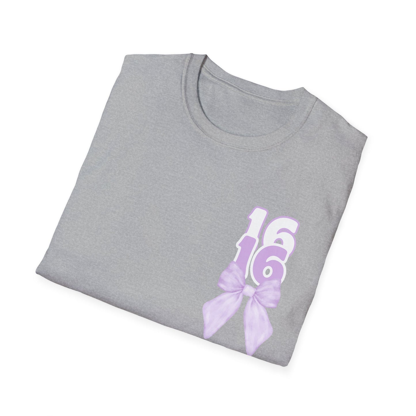 Sweet Sixteen Unisex Softstyle T-Shirt, Birthday Gift, Party Tee, Teen Fashion, Personalized