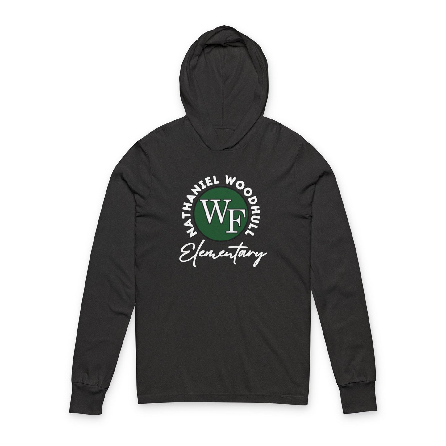 Woodhull Elementary School Unisex Hooded Long Sleeve Tee with Bows
