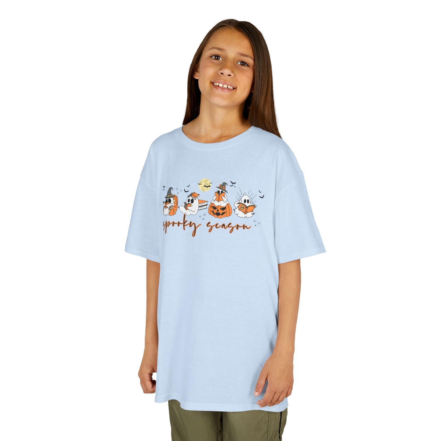 Spooky Season- Reading Ghosts- Halloween - Kids Cotton™ Tee