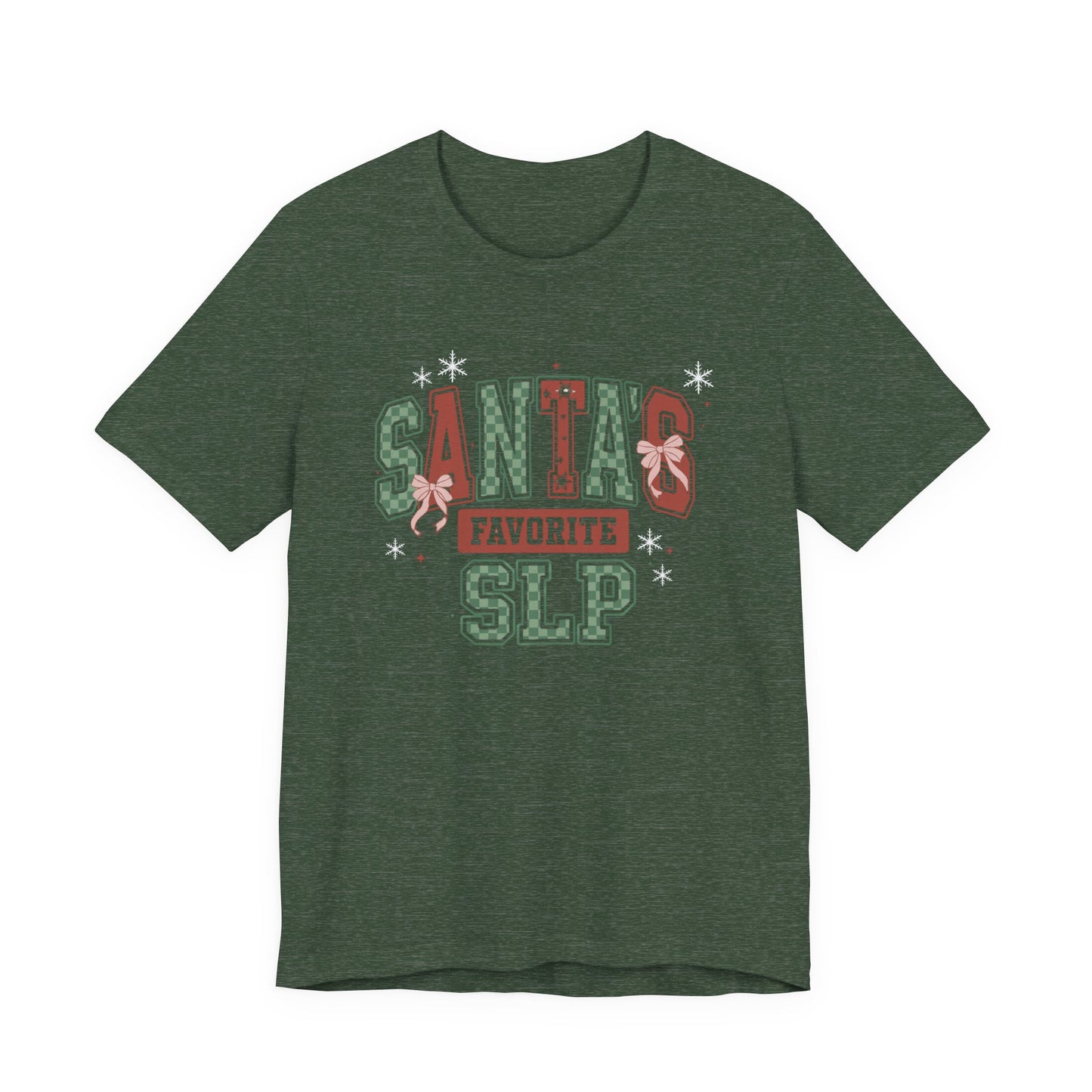 Santa's Favorite SLP — Christmas Unisex T‑Shirt