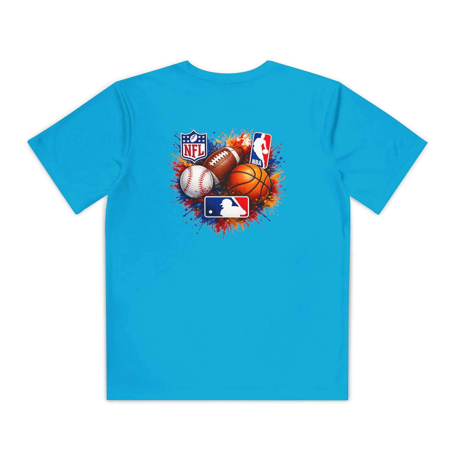 Multi-Sport Splash Design (Football, Baseball, Basketball)- Personalized