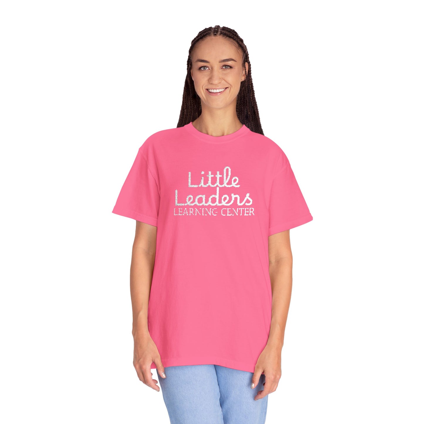 Little Leaders Full Embroidered Unisex Garment-Dyed T-Shirt