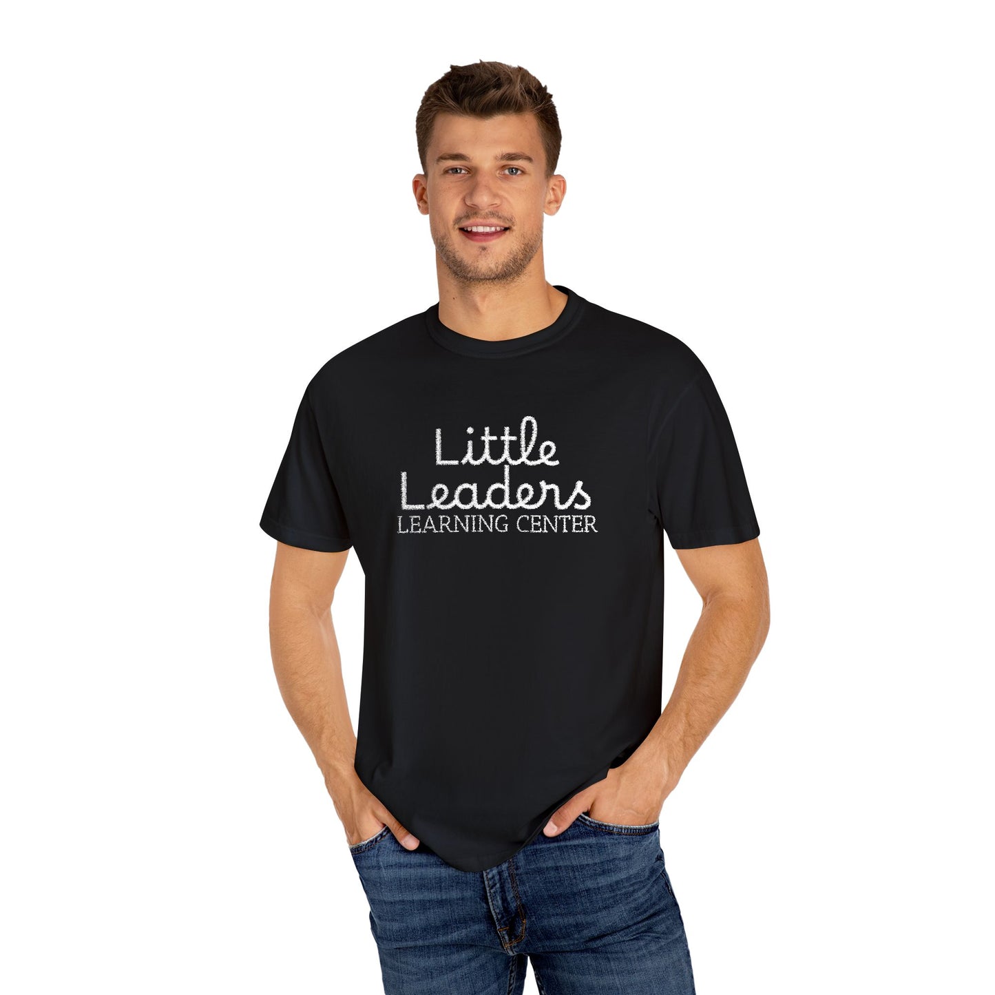 Little Leaders Full Embroidered Unisex Garment-Dyed T-Shirt