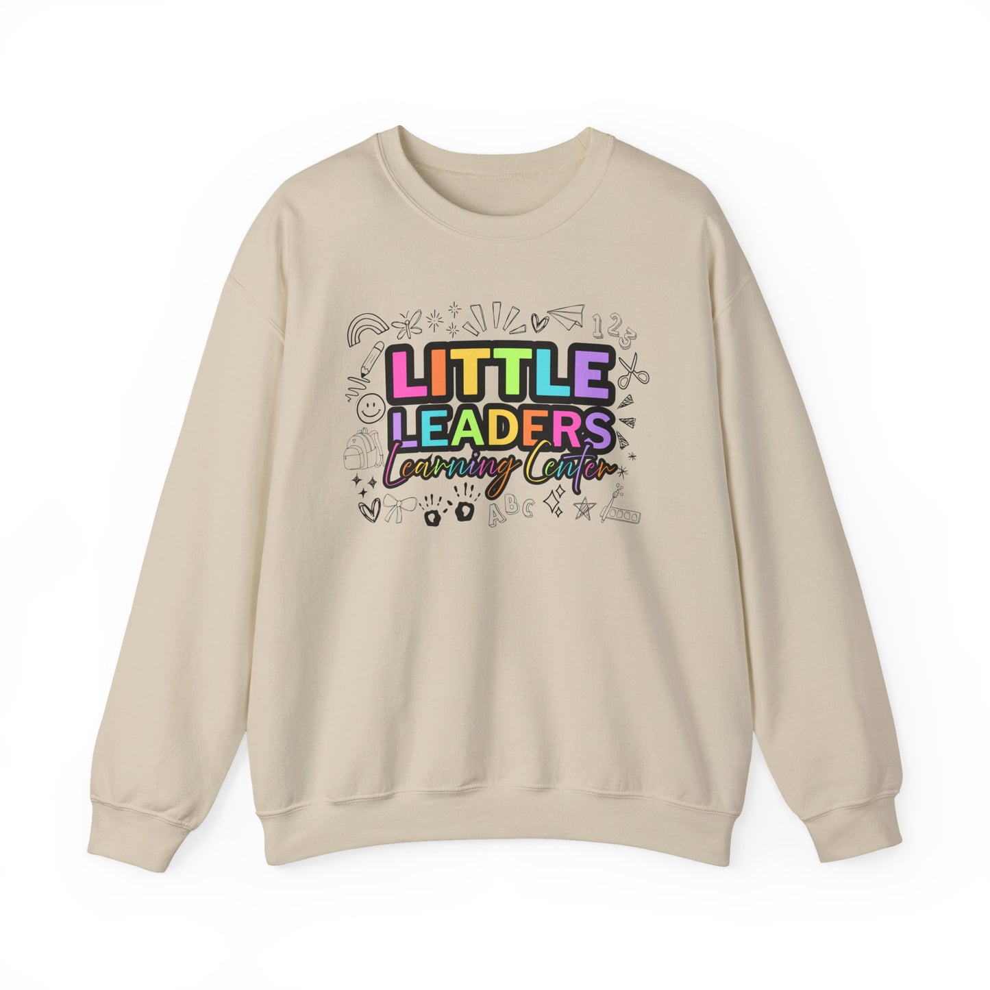 Little Leaders Doodle Colorful Crewneck Sweatshirt