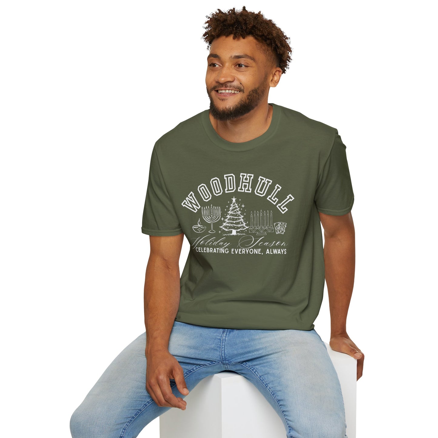 Woodhull- Celebrating Everyone, Always Holiday T-Shirt (Christmas)