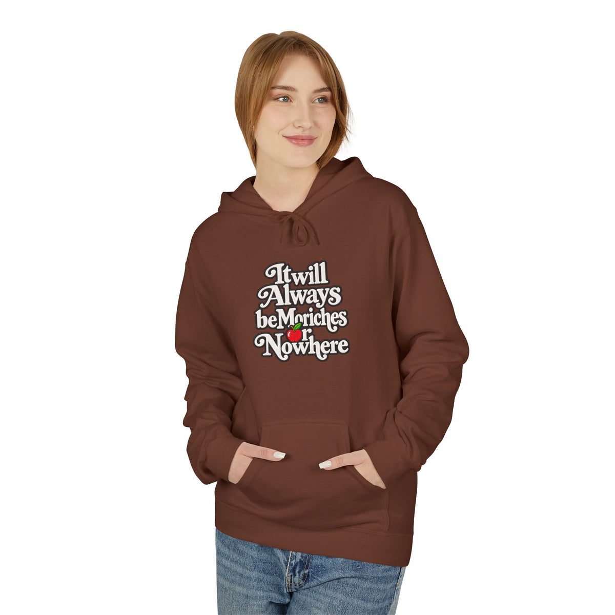 "MES or Nowhere" w/ apple- Moriches Hoodie