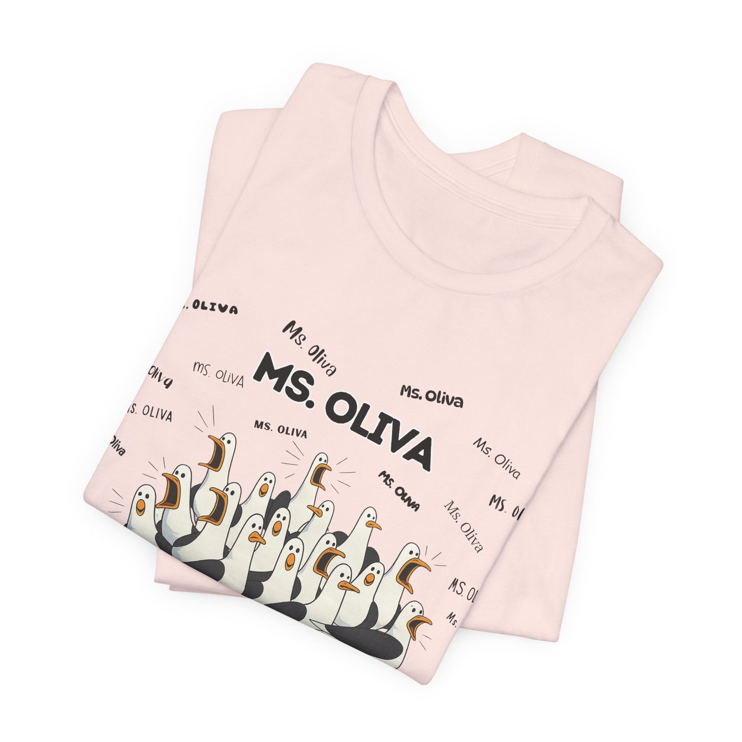 Ms. Oliva- Penguin Choir T-Shirt — Funny Teacher Personalized Tee