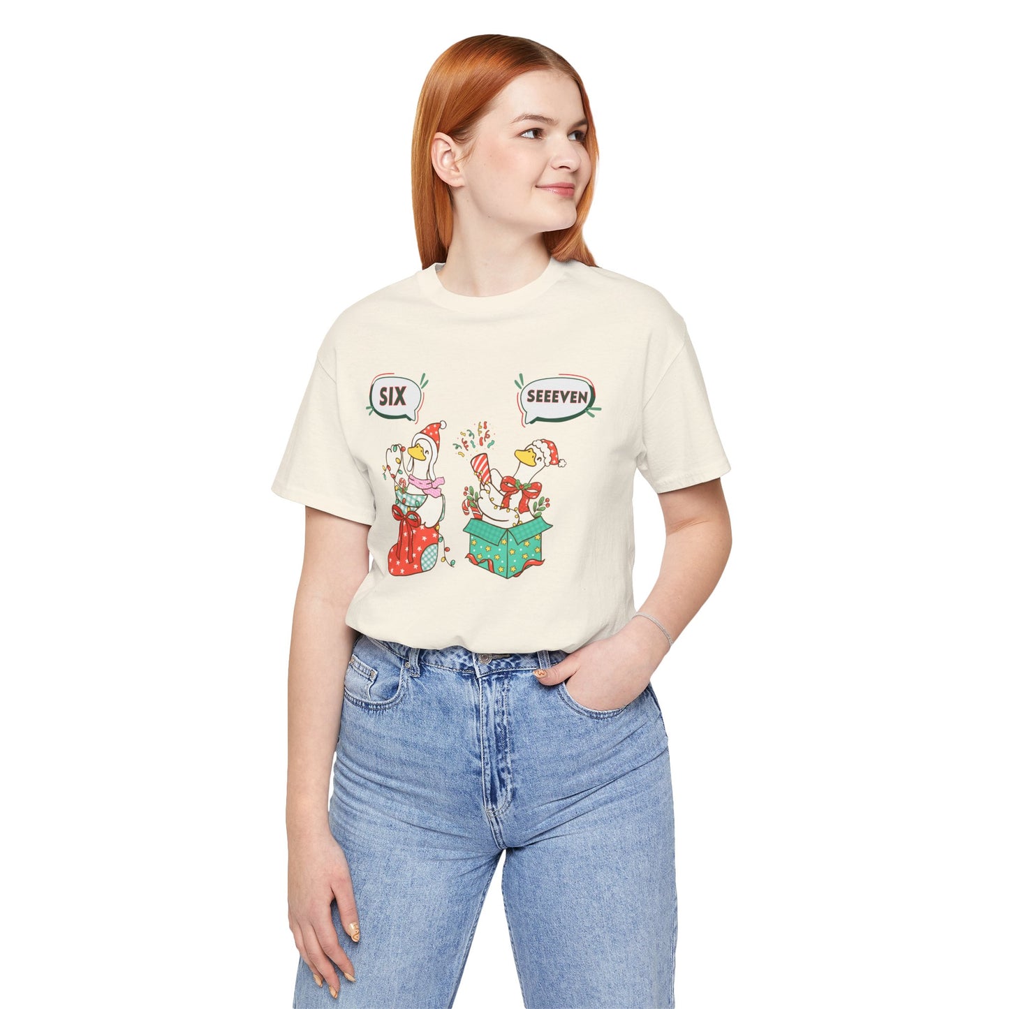 Festive Silly Goose 6-7— Christmas Unisex T‑Shirt