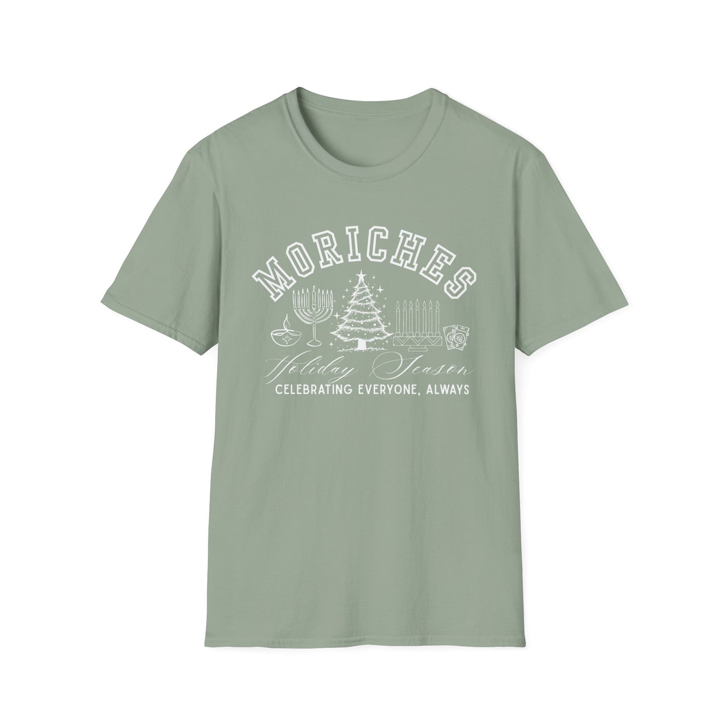 Moriches- Celebrating Everyone, Always Holiday T-Shirt (Christmas)