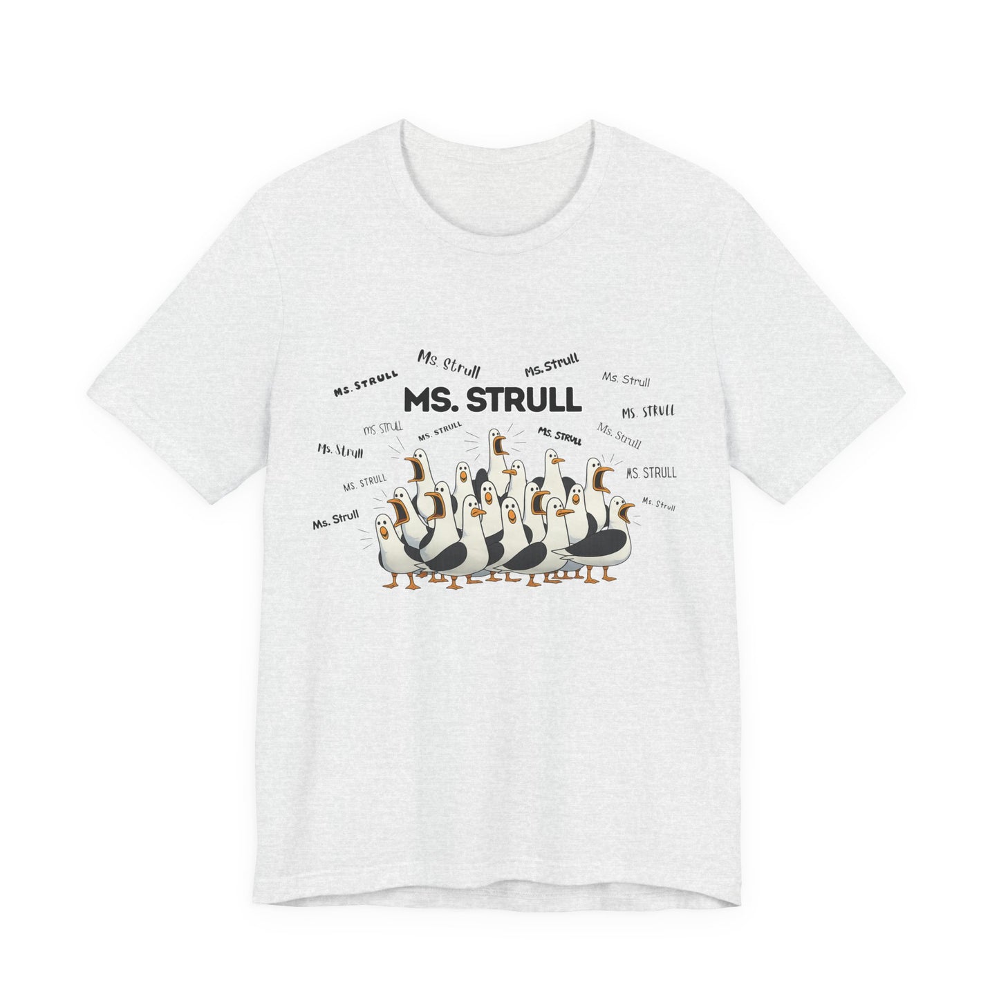 Mrs. Strull Penguin Choir T-Shirt — Funny Teacher Personalized Tee