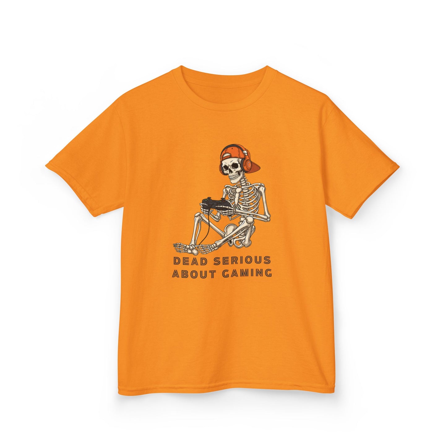 Skeleton Gaming Tee for Kids | Halloween Youth T-Shirt