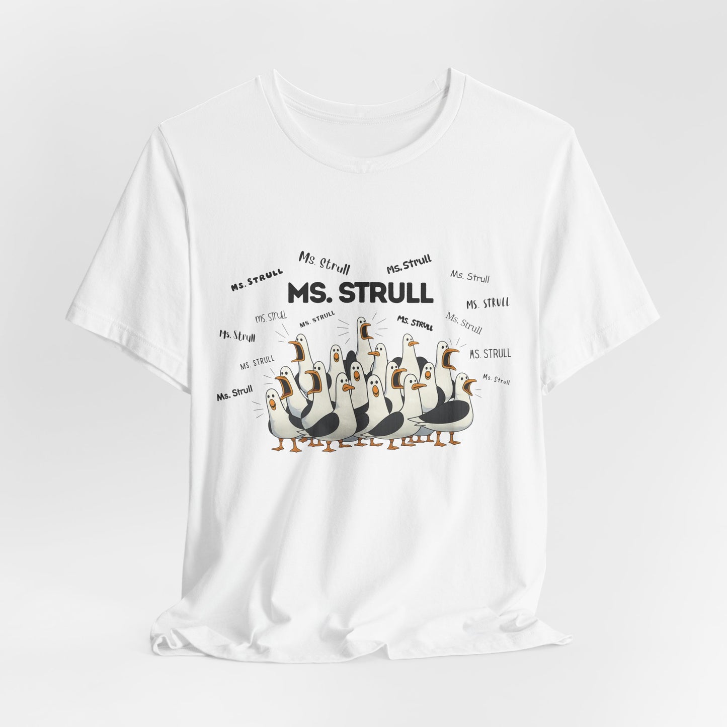 Mrs. Strull Penguin Choir T-Shirt — Funny Teacher Personalized Tee