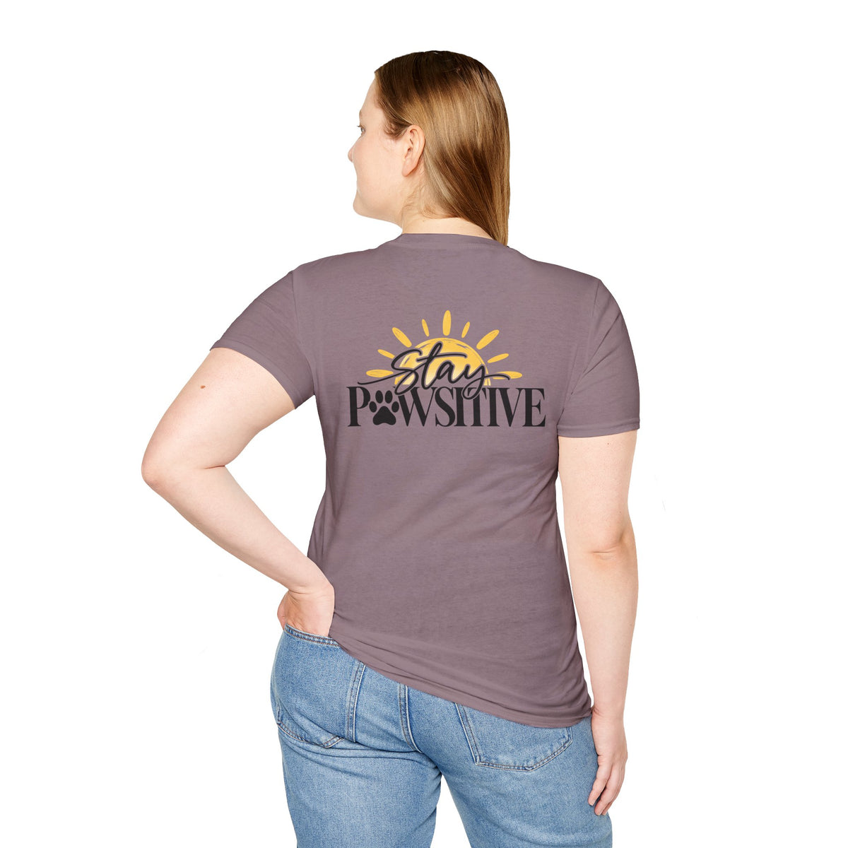 Hound & Home "Stay Pawsitive" — T-Shirt