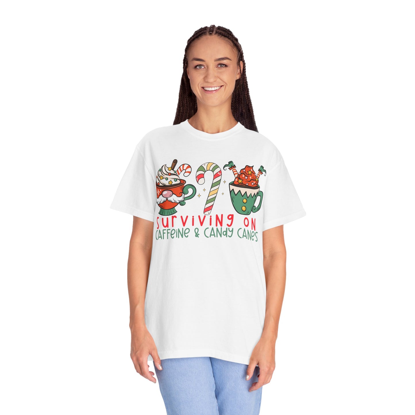 Surviving on Caffeine and Candy Canes— Christmas Tee