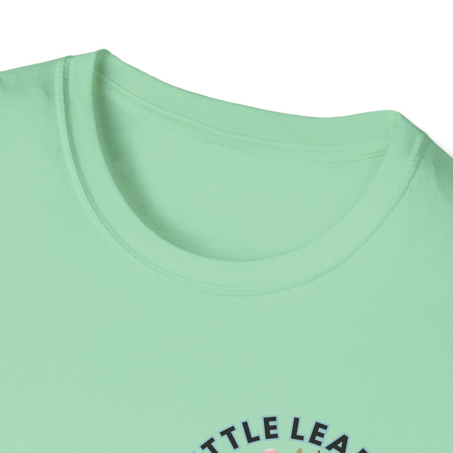 Little Leaders Teacher w/ Backpack Design Unisex Softstyle T-Shirt