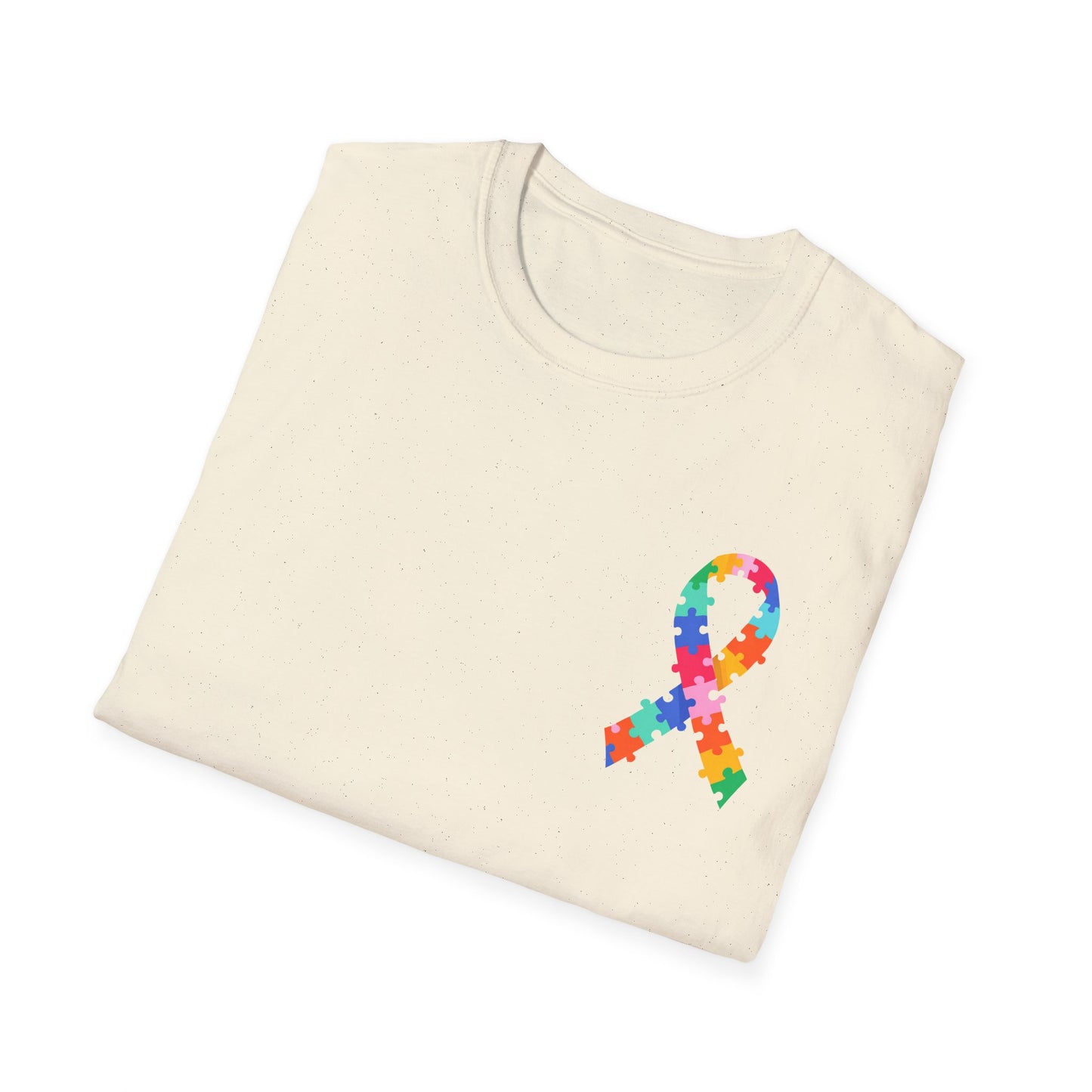 Autism Puzzle Piece & Ribbon T-Shirt — Awareness Collection