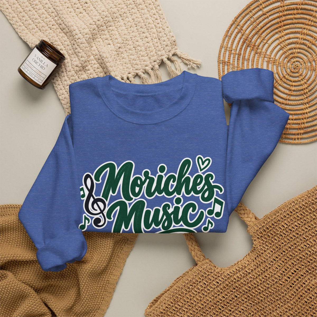 Moriches Music Sweatshirt — "Music Can Change the World" Crewneck
