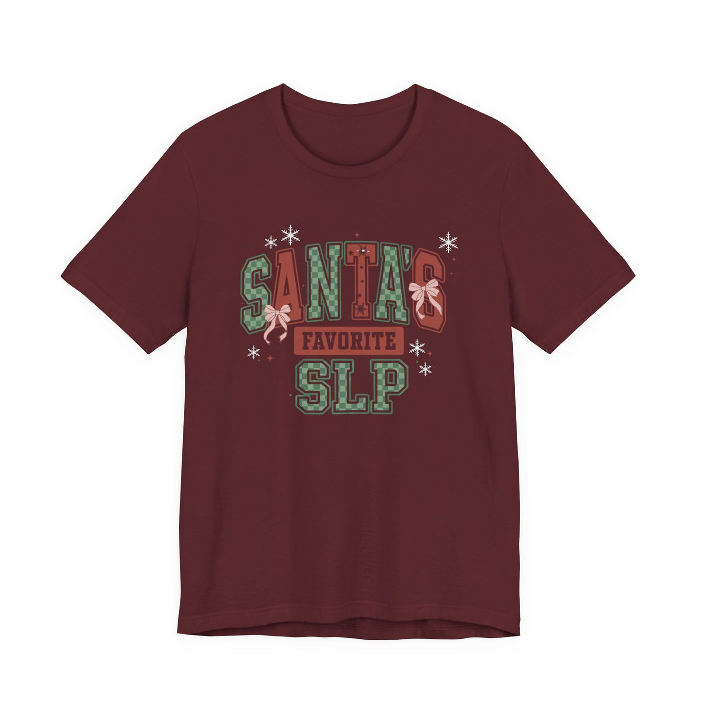 Santa's Favorite SLP — Christmas Unisex T‑Shirt