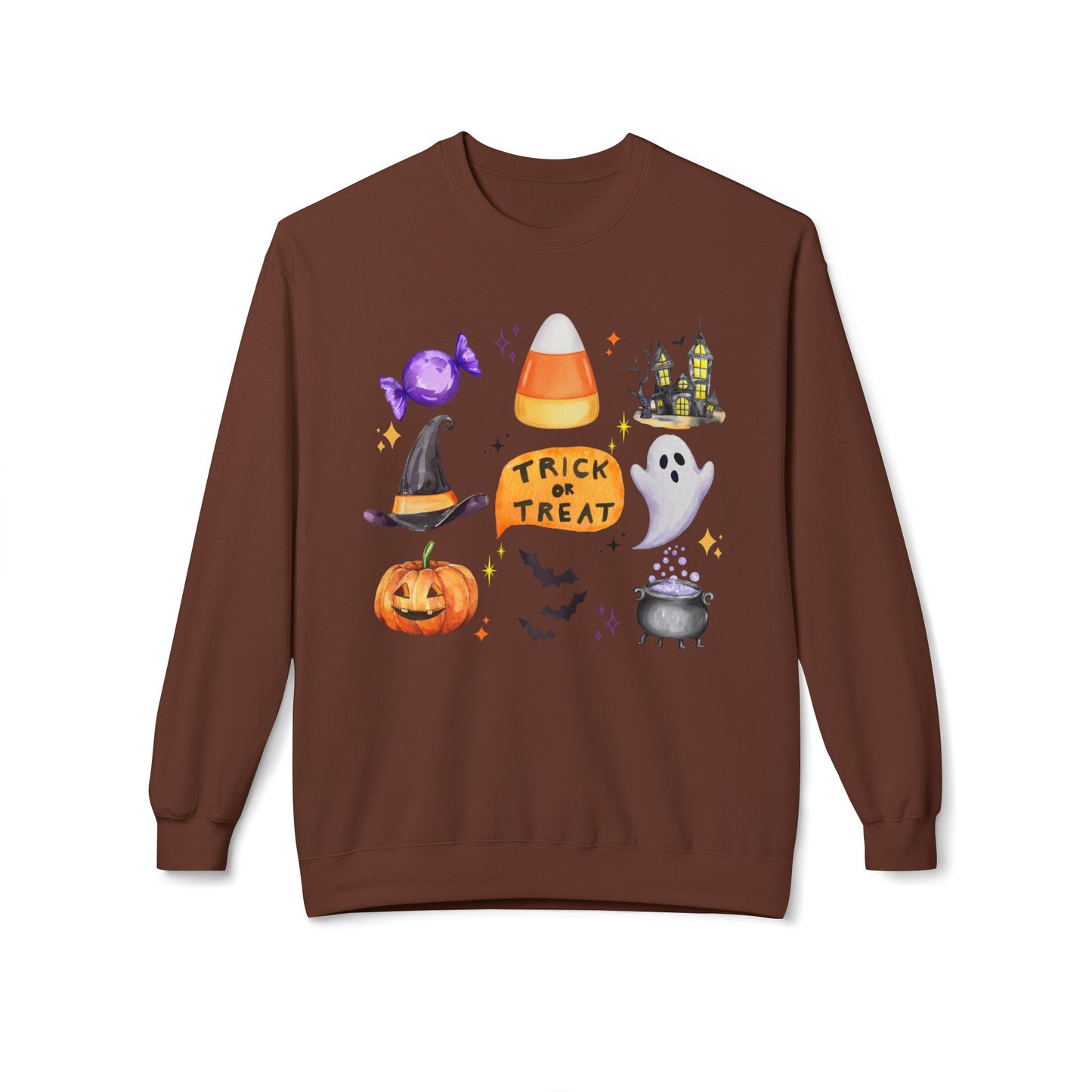 Trick or Treat- Unisex Midweight Softstyle Fleece Crewneck Sweatshirt