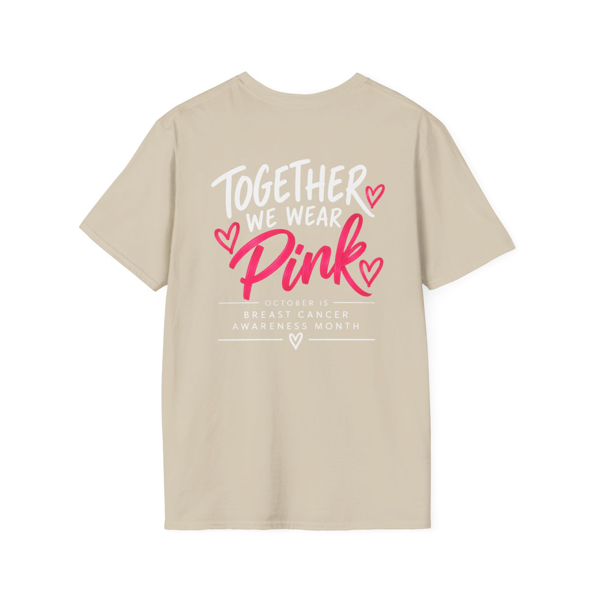 WFE- "Together We Wear Pink" -Breast Cancer Awareness Tee, Unisex Softstyle T-Shirt