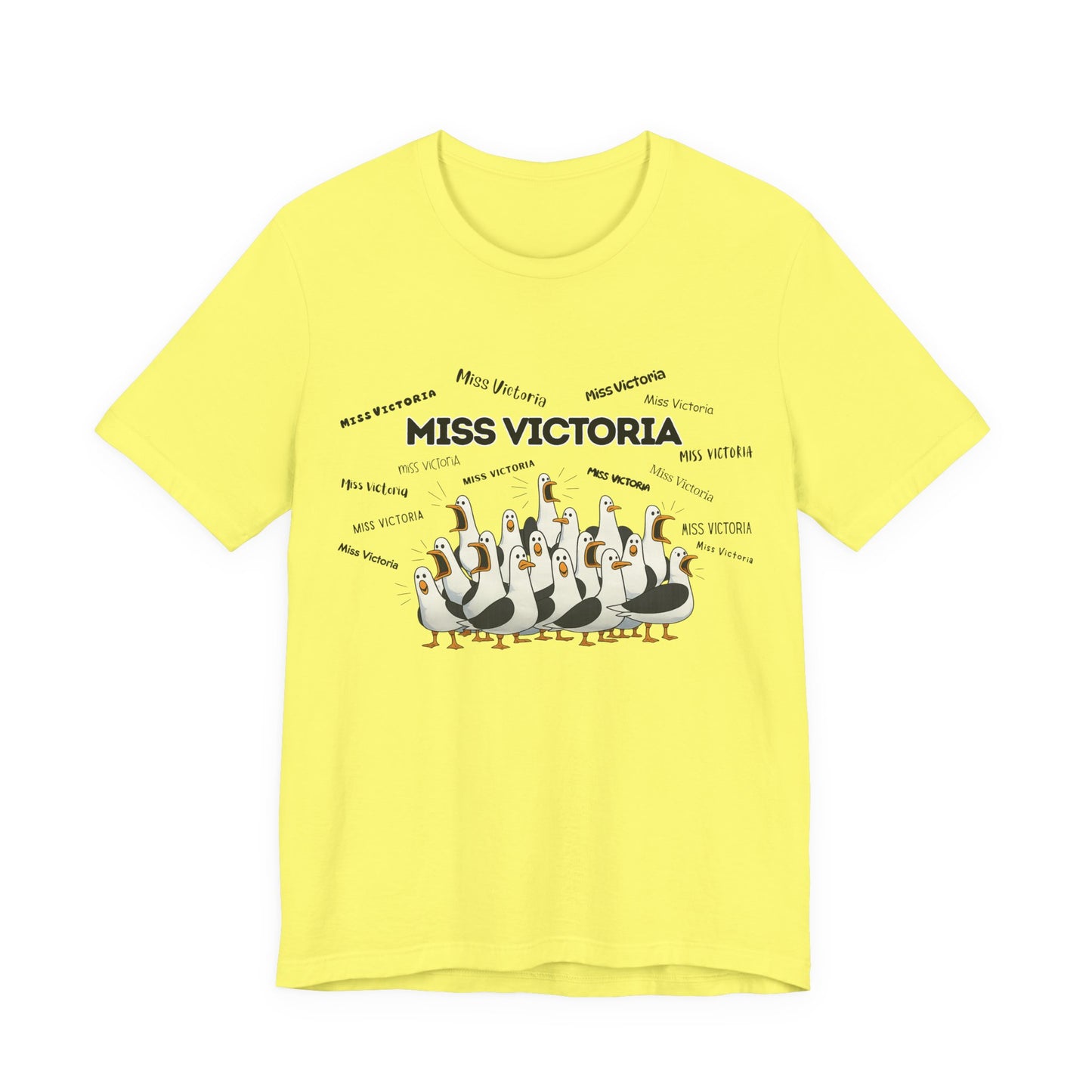 Miss Victoria- Penguin Choir T-Shirt — Funny Teacher Personalized Tee