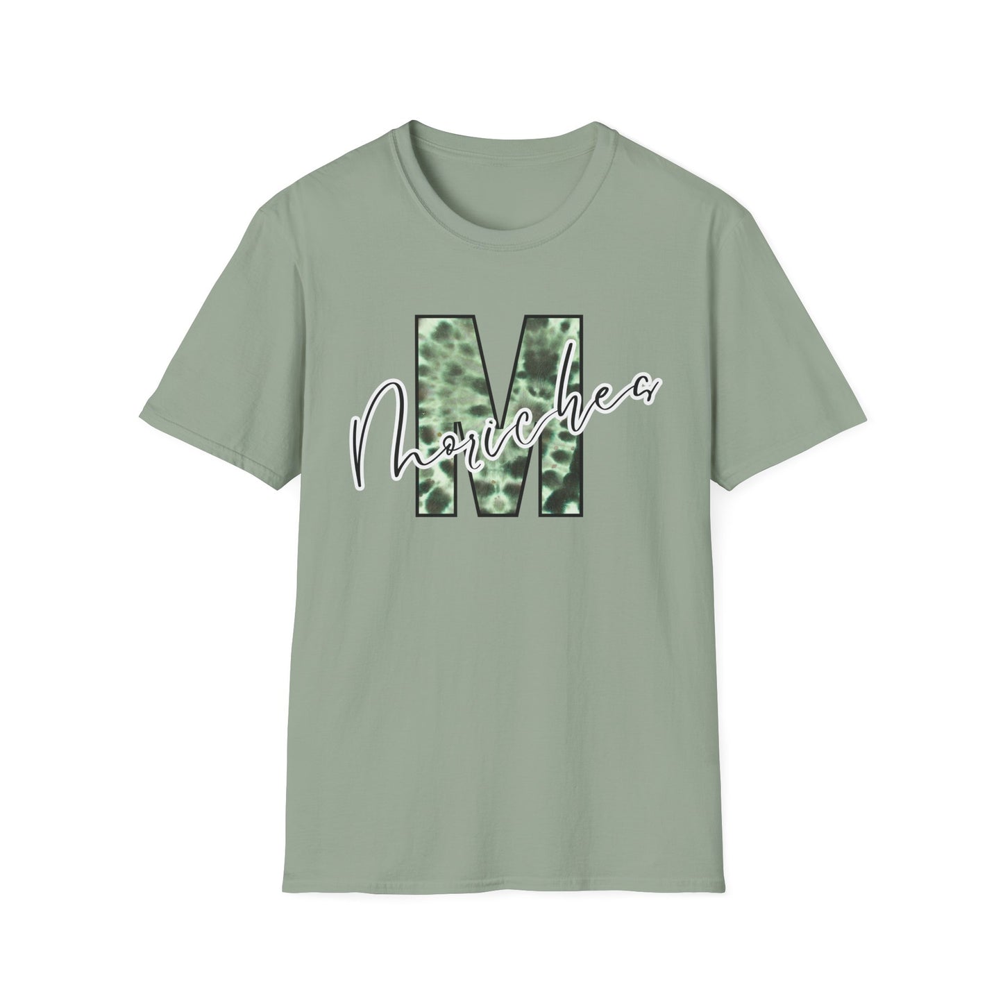Tie Dye Moriches Stylish Unisex Softstyle T-Shirt with Moriches Design