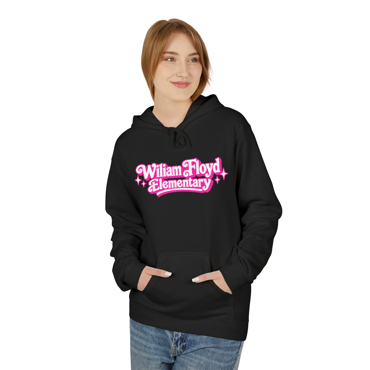 WFE- Barbie (w/stars) Breast Cancer Awareness Hoodie | Softstyle Fleece