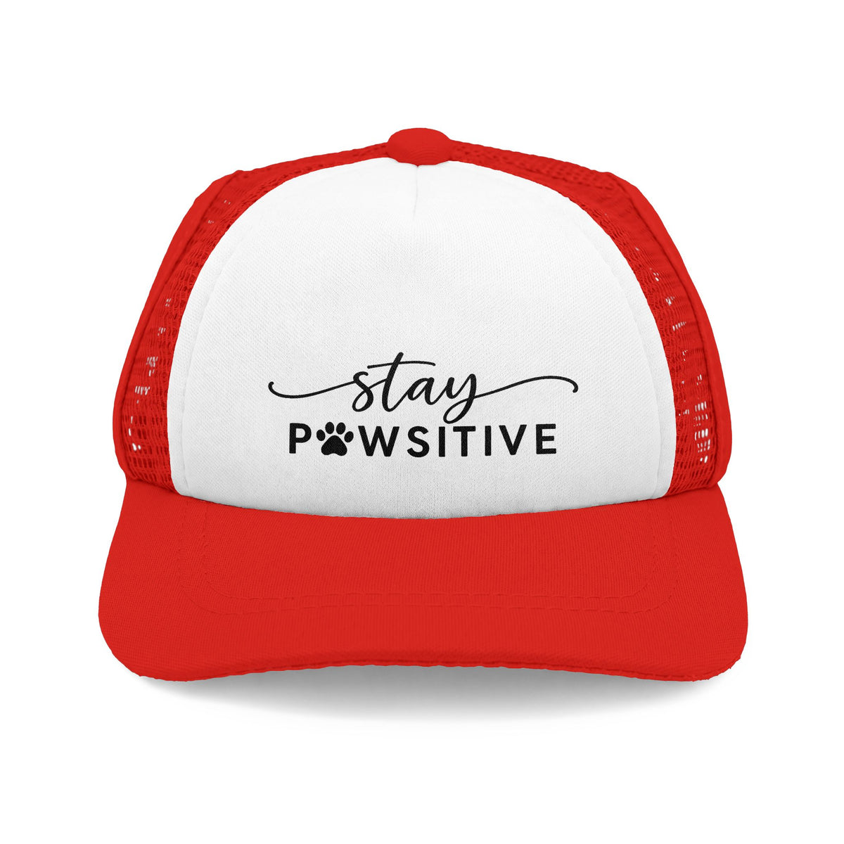 Stay Pawsitive Trucker Hat for your Furry Friend