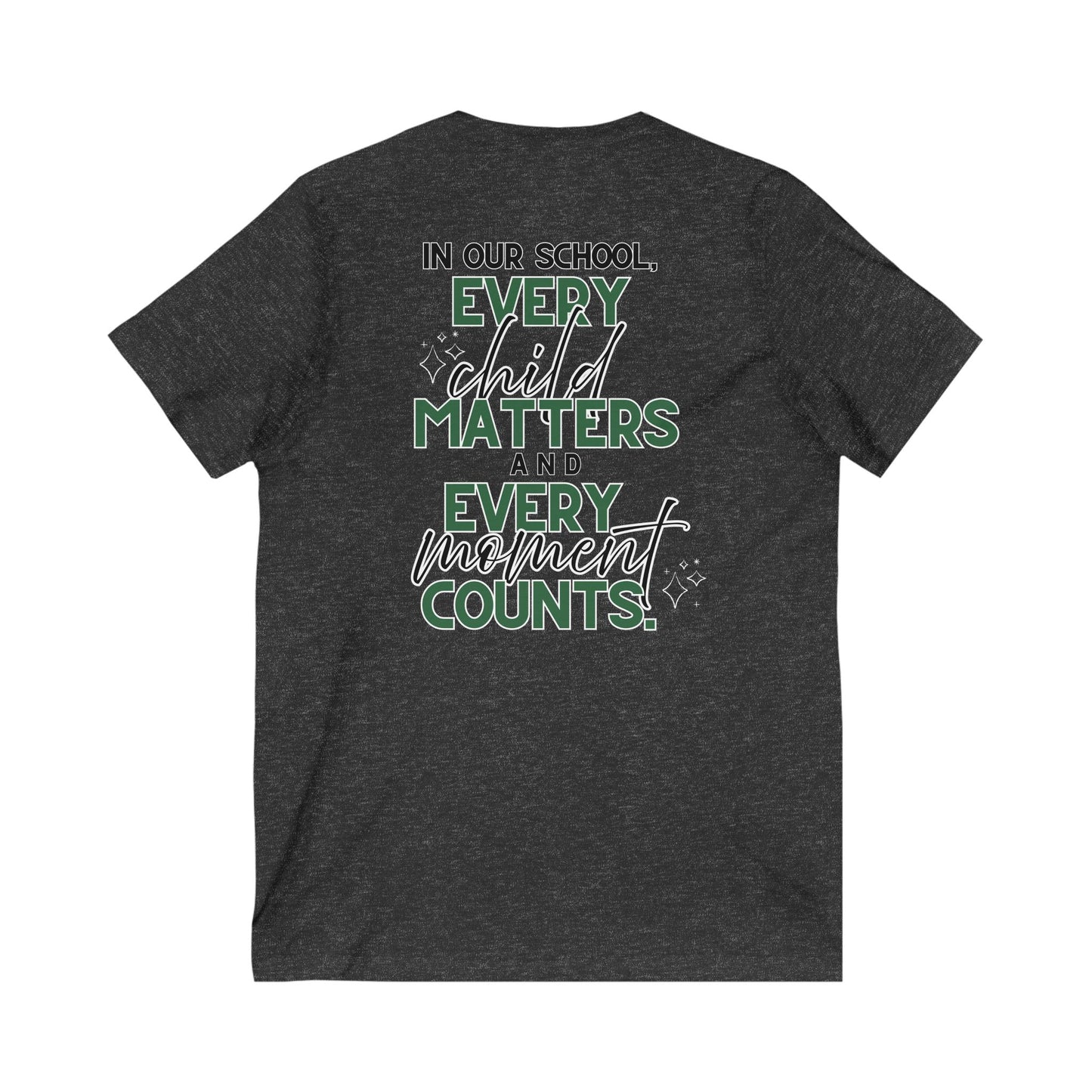 Moriches Elementary School Women's V-Neck Tee - Every Child Matters