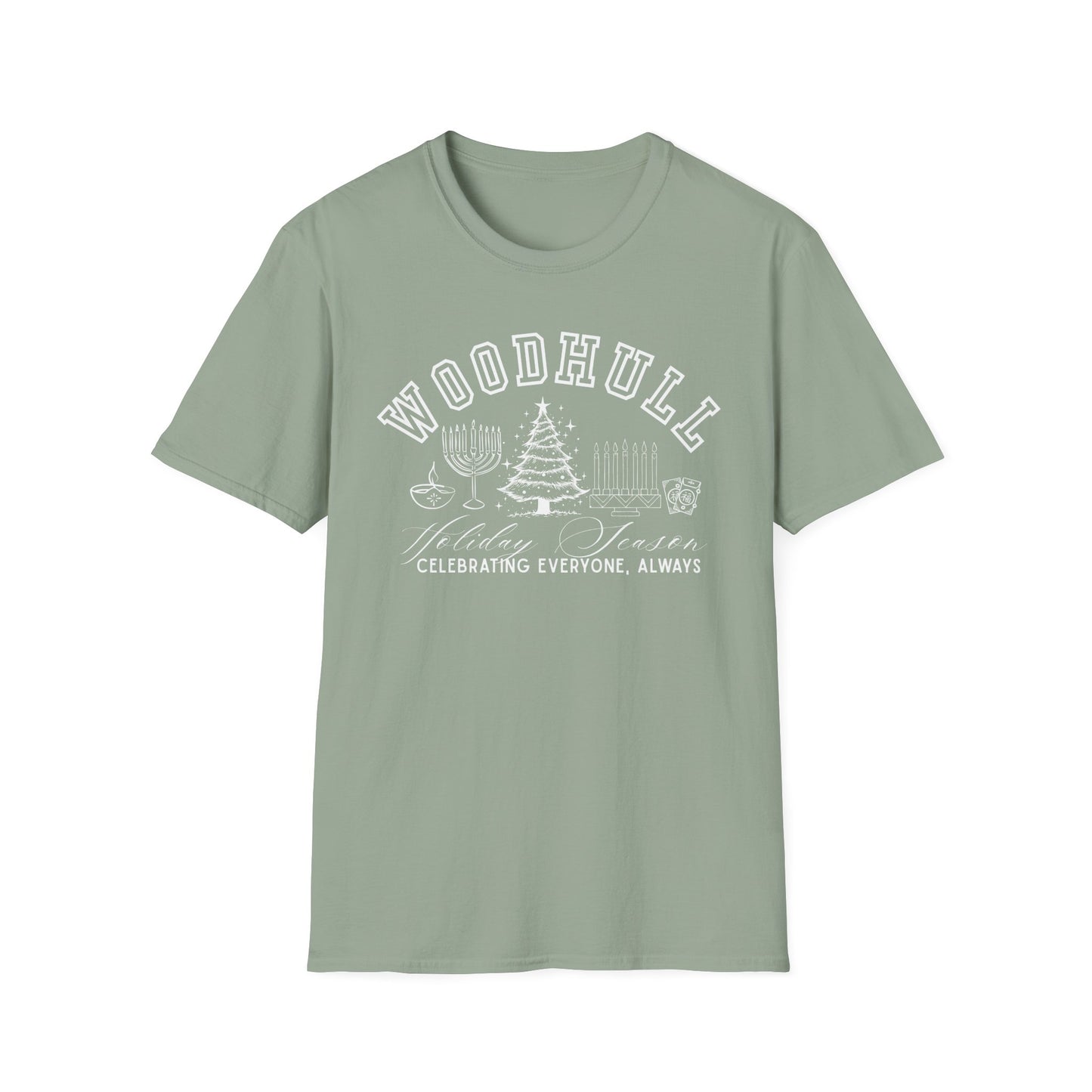 Woodhull- Celebrating Everyone, Always Holiday T-Shirt (Christmas)