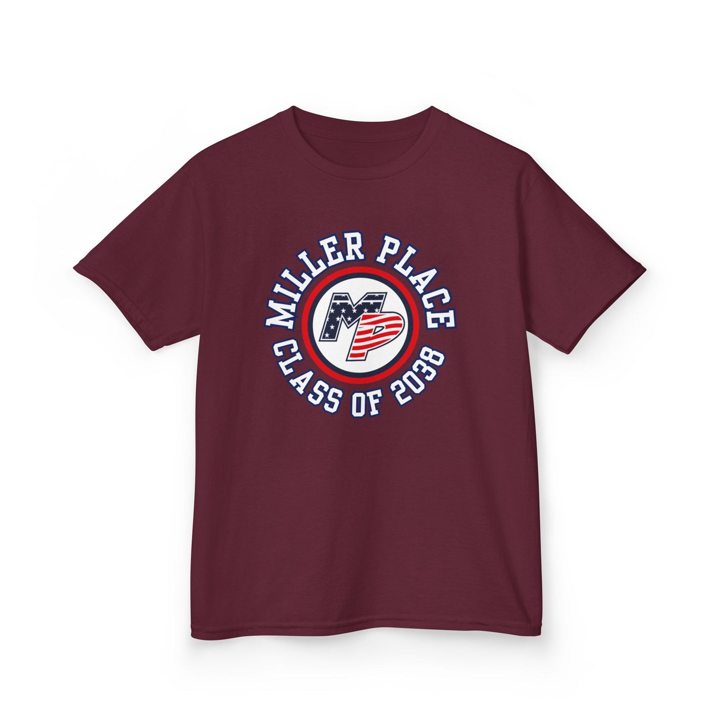 Miller Place Class of 2038 Kids Heavy Cotton Tee