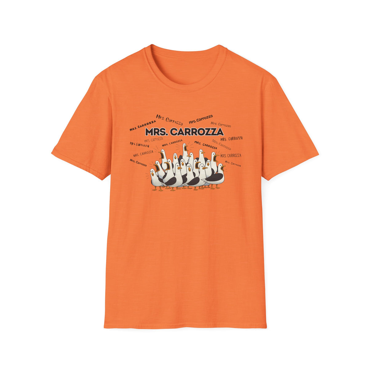Mrs. Carrozza- Seagull Crew Graphic T-Shirt — Personalized