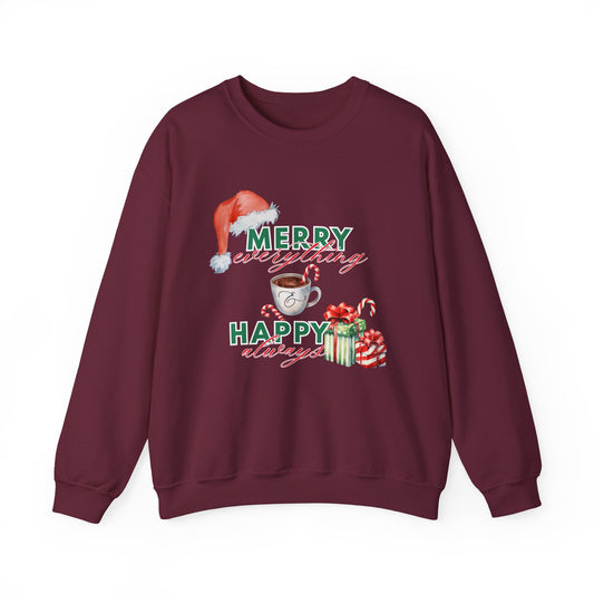 “Merry Everything, Happy Always” Christmas Crewneck