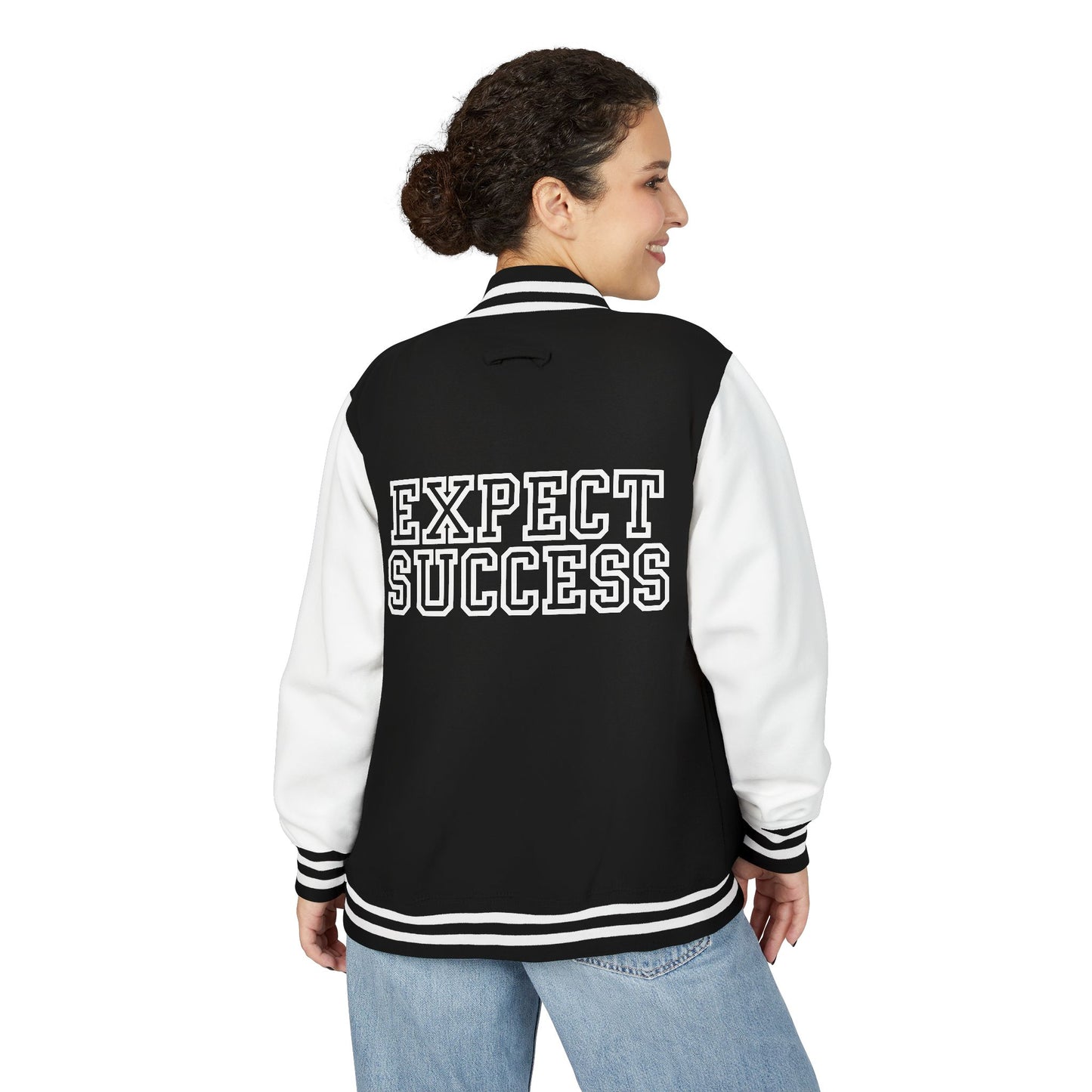WFE Unisex Heavyweight Letterman Jacket - Expect Success Varsity Style