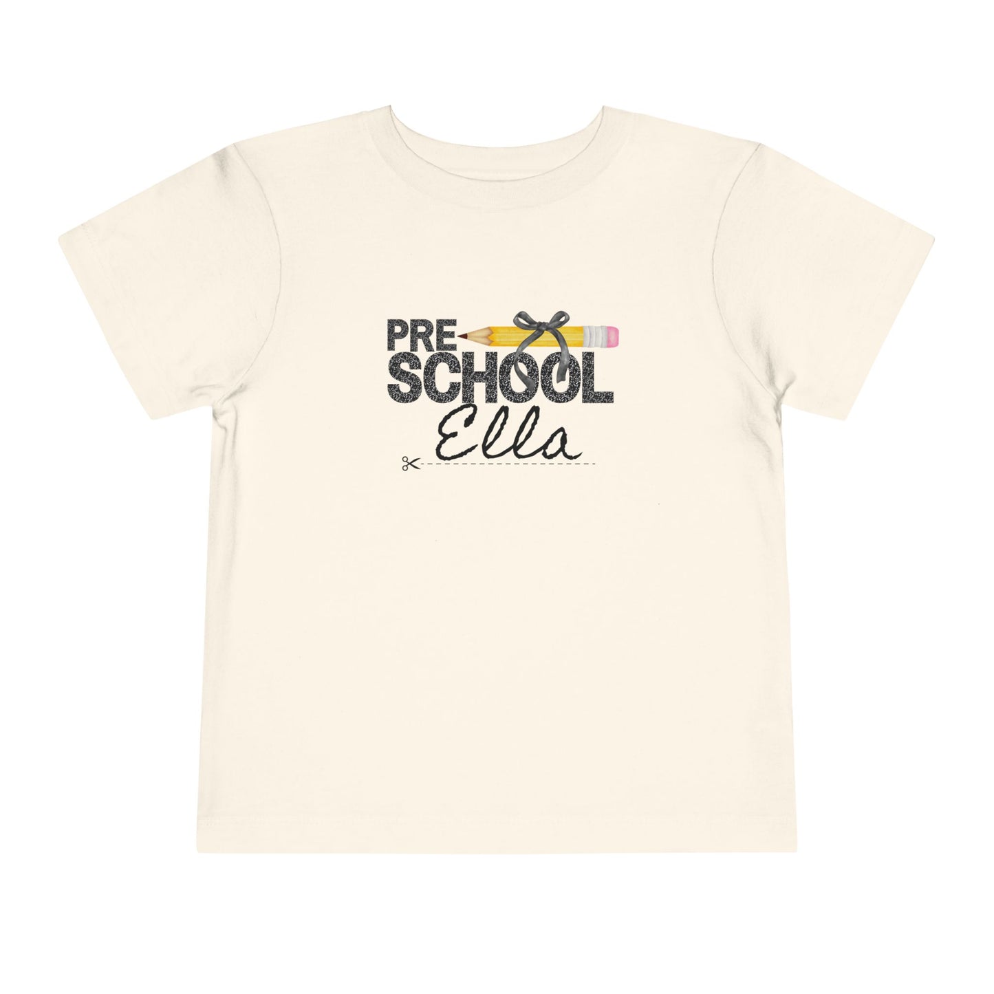 Preschool Girl Toddler Tee- Personalized - Back to School Shirt for Kids