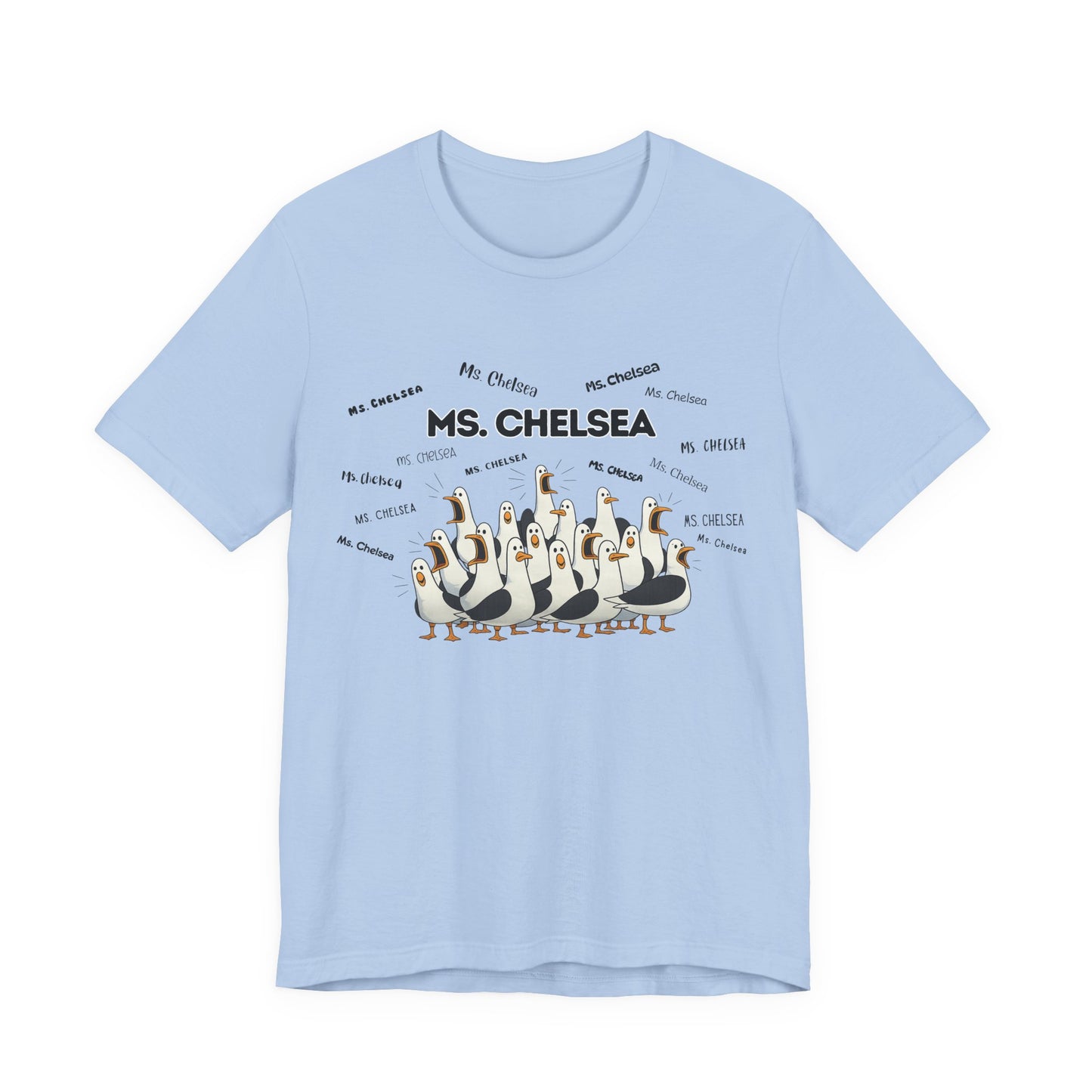 Ms. Chelsea- Penguin Choir T-Shirt — Funny Teacher Personalized Tee