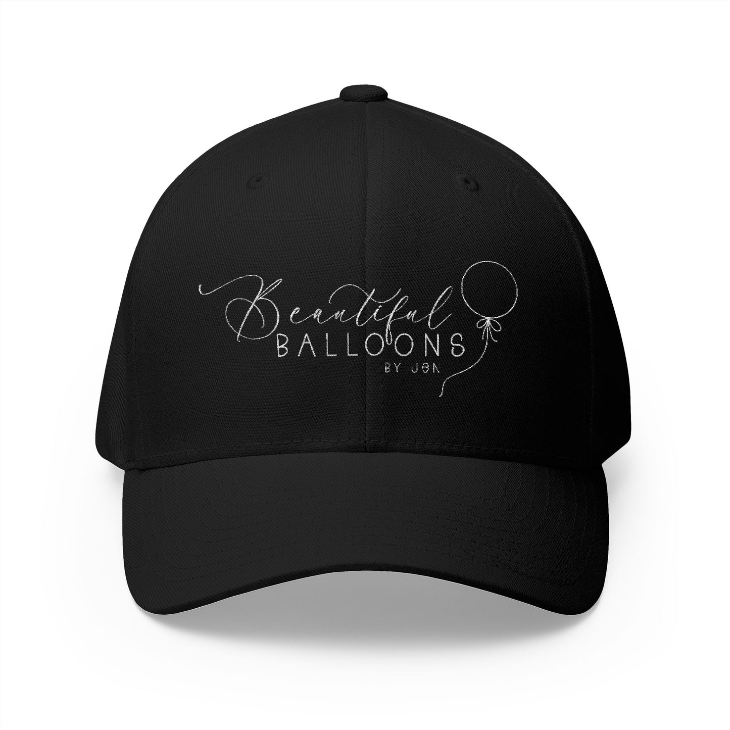 Embroidered 'Beautiful Balloons by Jen' Black Baseball Cap- Personalized