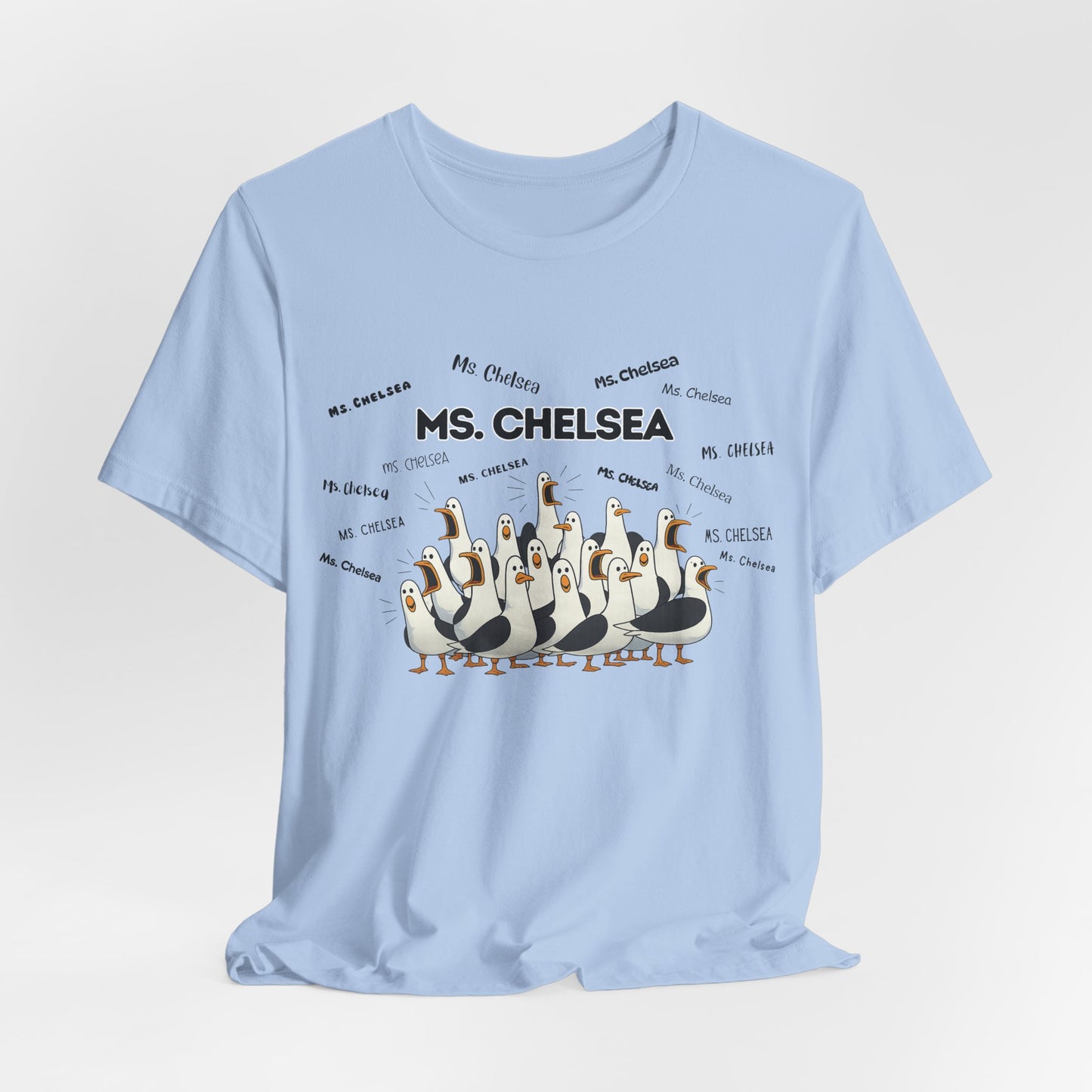 Ms. Chelsea- Penguin Choir T-Shirt — Funny Teacher Personalized Tee