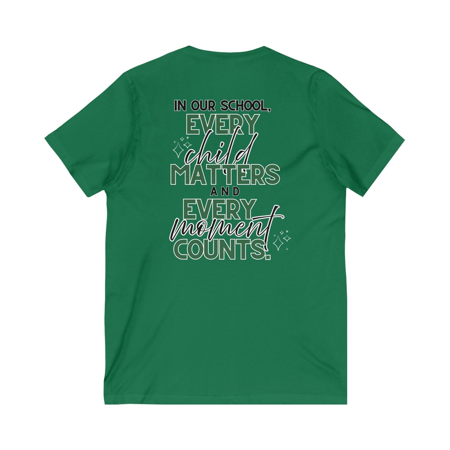 Moriches Elementary School Women's V-Neck Tee - Every Child Matters