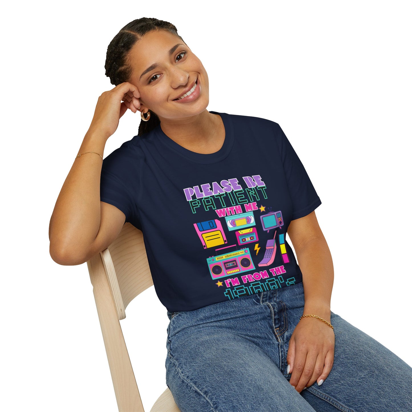 Retro 90's T-Shirt - Please Be Patient, Teacher Vintage- Unisex Graphic Tee