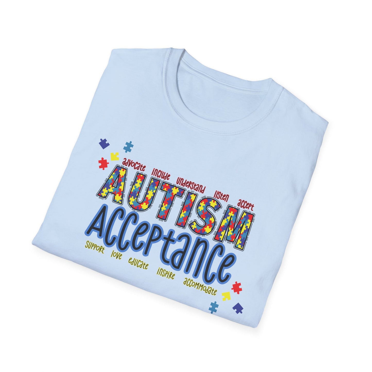 Autism Acceptance Puzzle Piece Sweatshirt — Awareness Collection