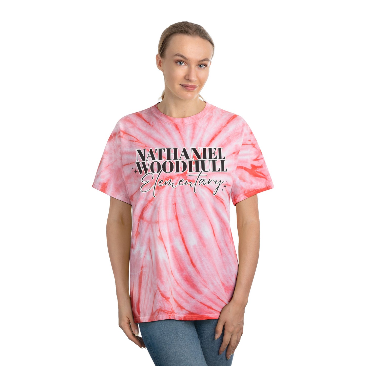Woodhull Tie-Dye Tee, Fun Summer Shirt, Unique Gift, Vibrant Cyclone Style