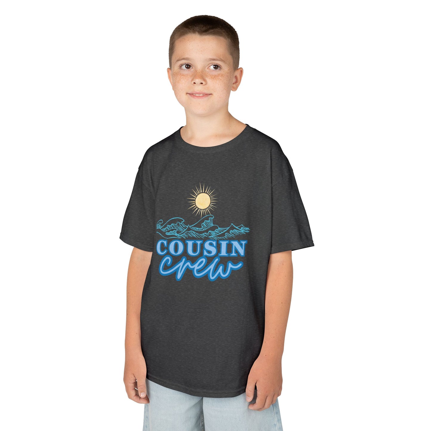 Cool Cousin Crew Kids Tee - Summer Fun, Family Gatherings, Beach Days, Mini Collection