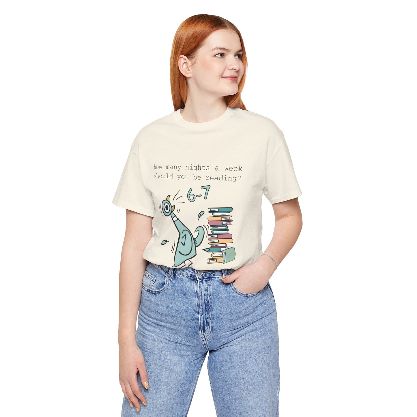 Pigeon Reading- 6 7 — Teacher Unisex T‑Shirt