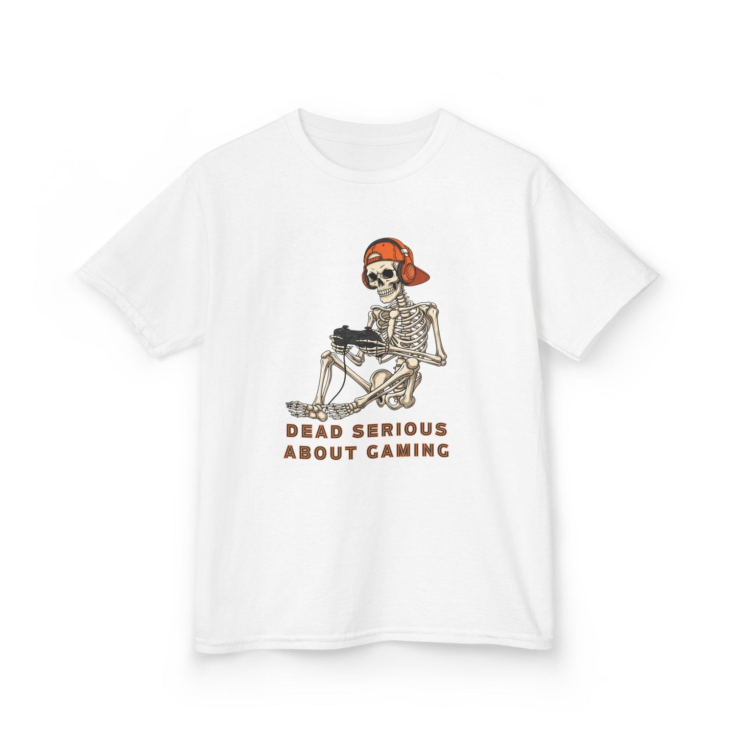 Skeleton Gaming Tee for Kids | Halloween Youth T-Shirt