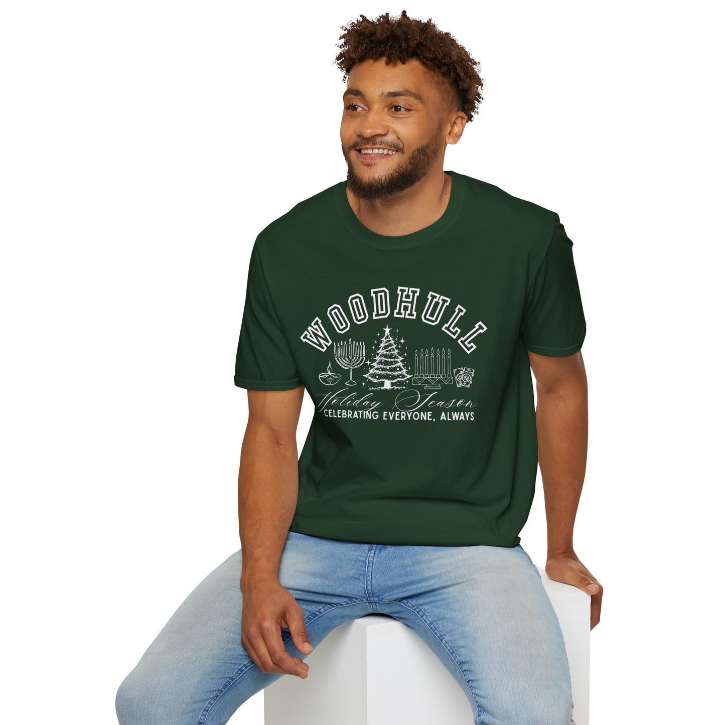 Woodhull- Celebrating Everyone, Always Holiday T-Shirt (Christmas)