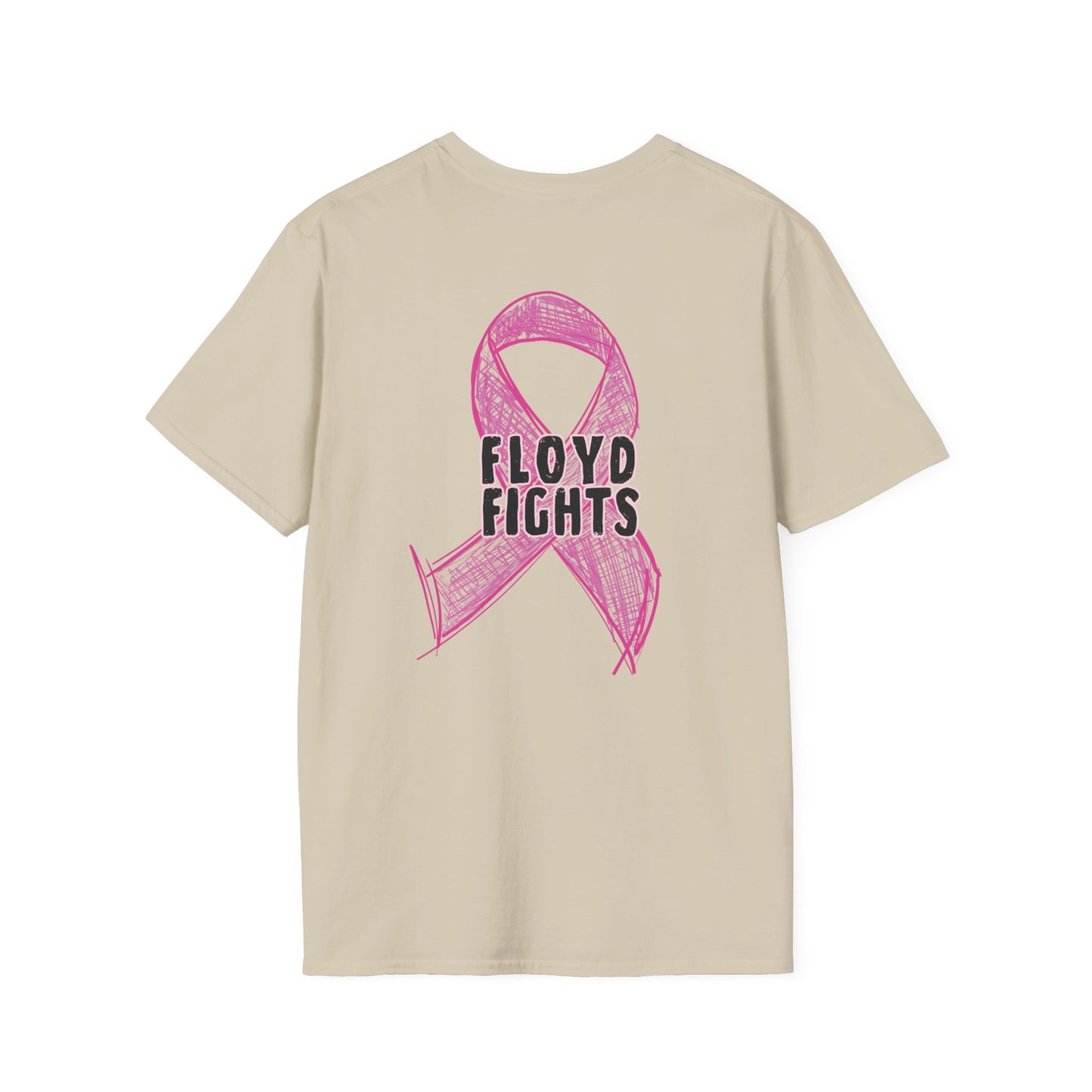 FLOYD FIGHTS Ribbon Breast Cancer Awareness T-Shirt | Softstyle Tee