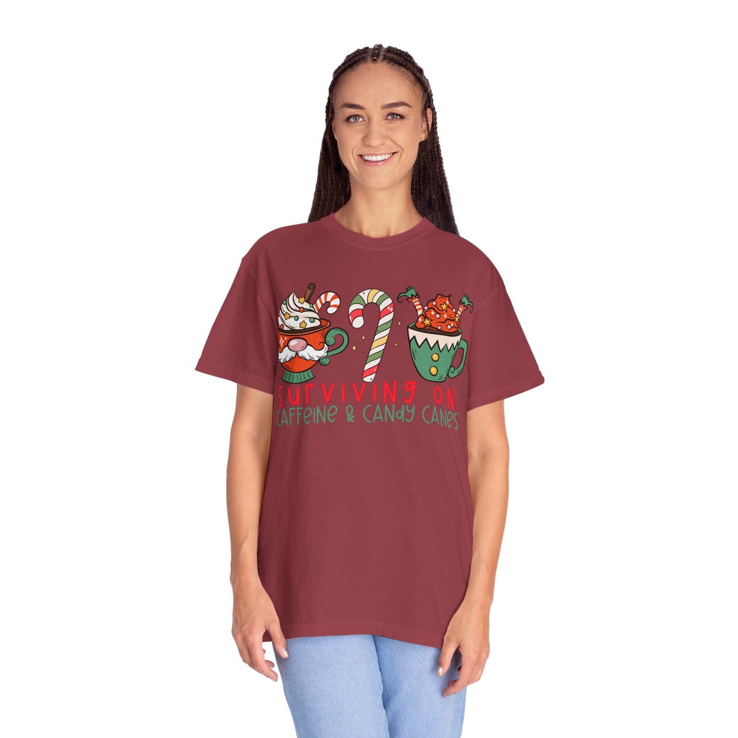 Surviving on Caffeine and Candy Canes— Christmas Tee