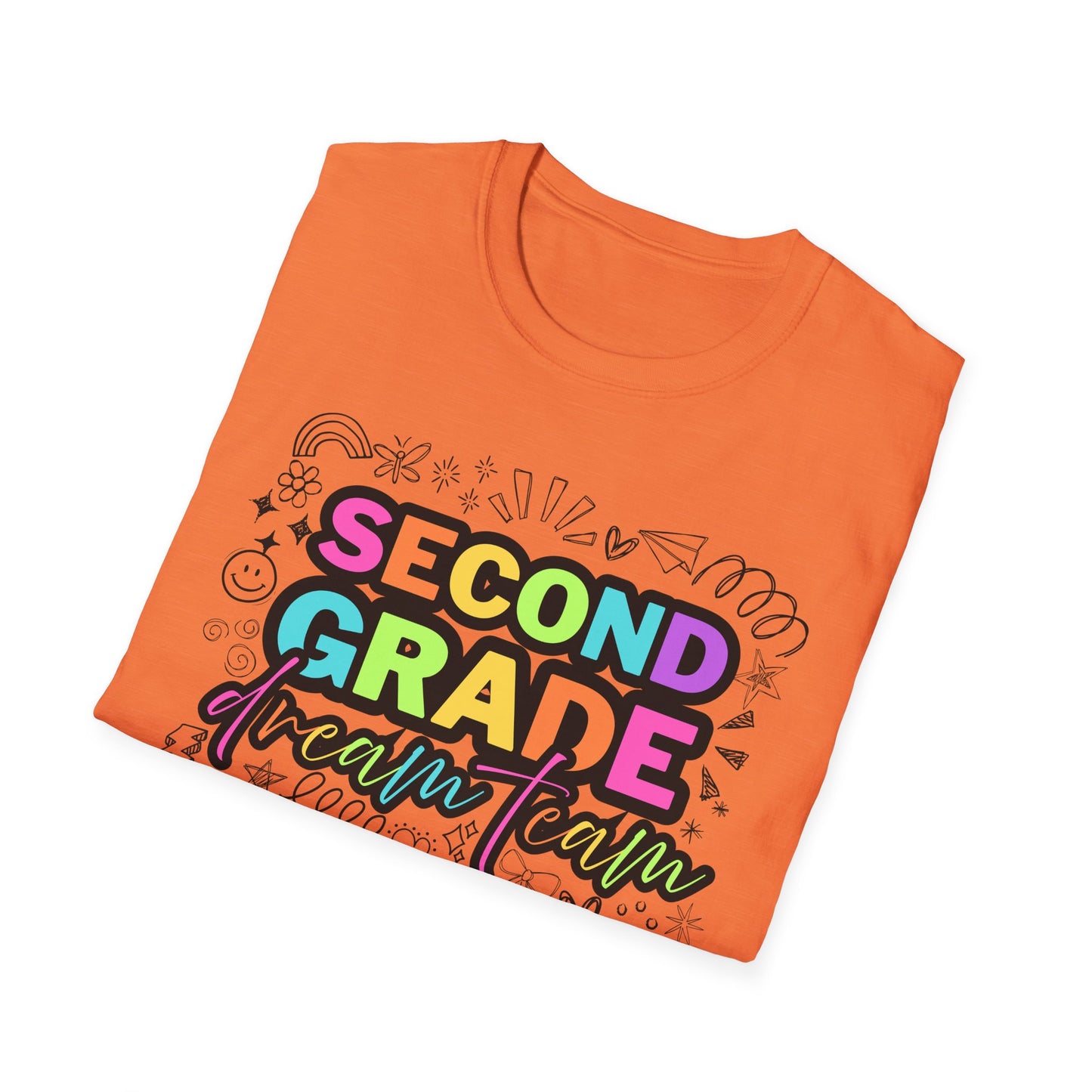 Dream Team- 2nd Grade- Unisex Softstyle T-Shirt- Teacher Life