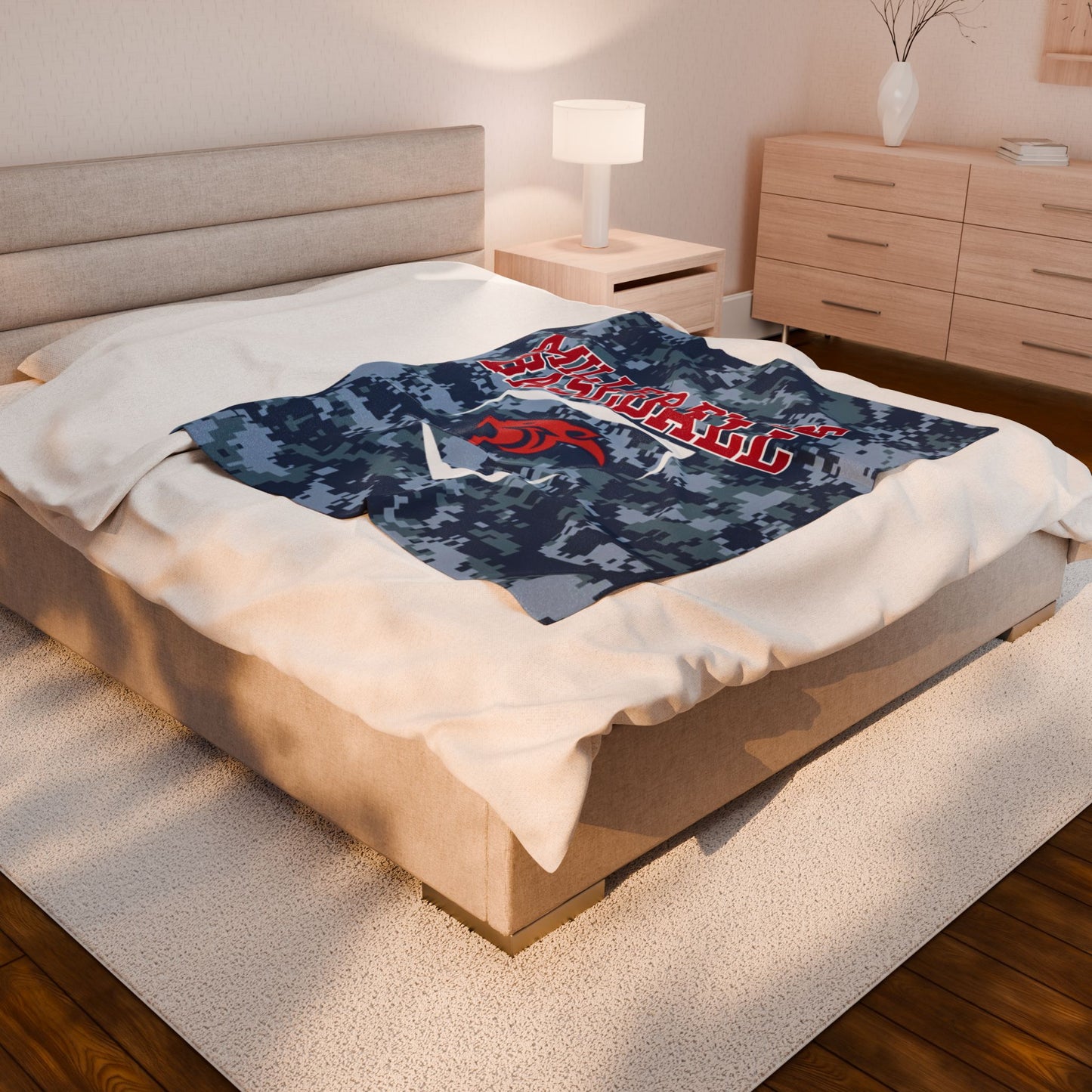 MP Baseball Velveteen Plush Blanket — Diamond Club